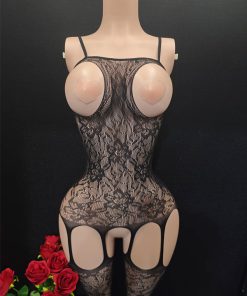 Sexy Bodystocking with Breast Exposure