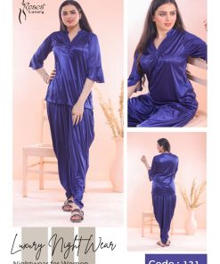 2 Piece Patiala Nightsuit Blue