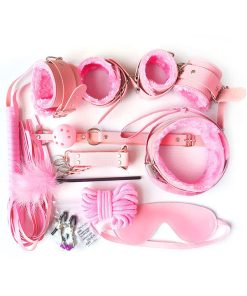 Faux Leather Fun Kit Bondage Set Pink